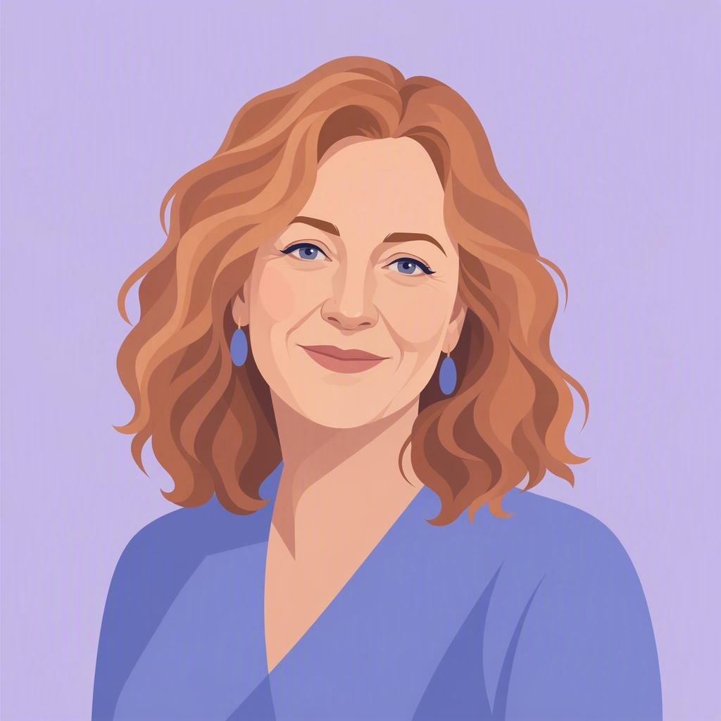 Illustrated portrait of Petra Halloran